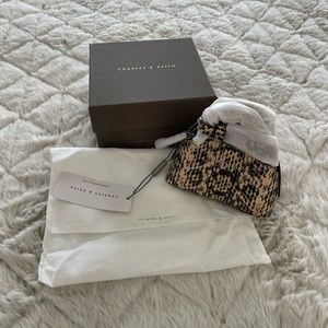 Snake Print Mini Pouch